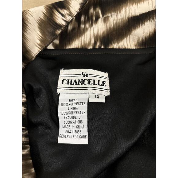 CH Chancelle Women Blouse Size 14 Collared V Neck Long Sleeve Open Front Button - Picture 7 of 10